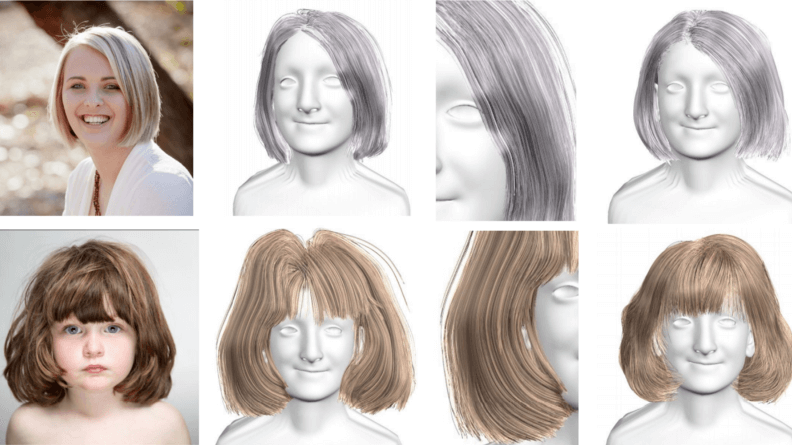 3D Hair Reconstruction Out of a Single Image