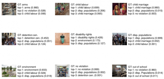 Predictions by HRA-CNN and VGG19