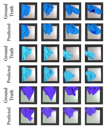 Comparison of predicted tissue folding trajectories with target