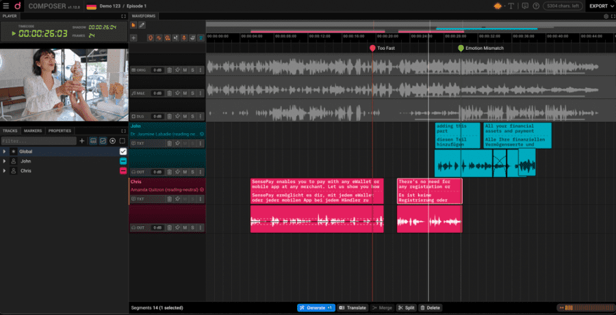 ai for video dubbing - neural network based service