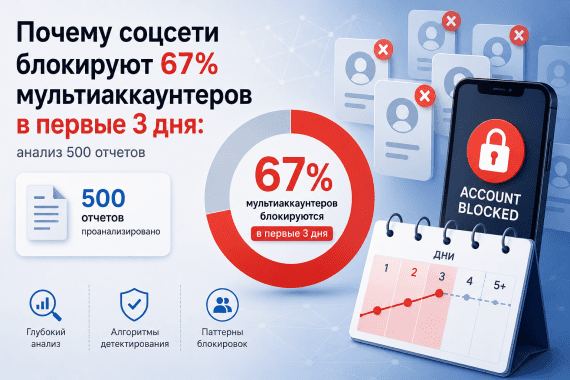 Почему соцсети блокируют 67% мультиаккаунтов