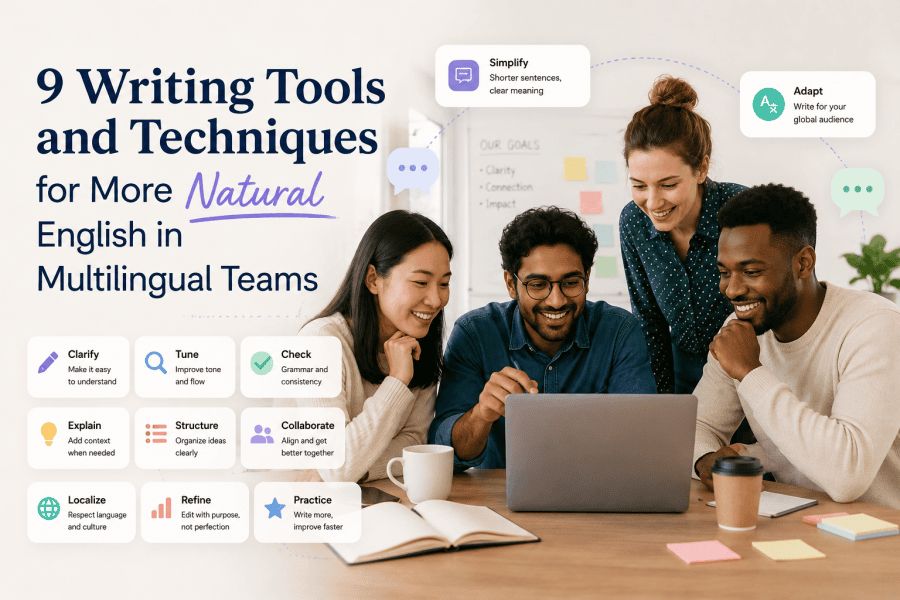 9 Writing Tools and Techniques for More Natural English in Multilingual Teams