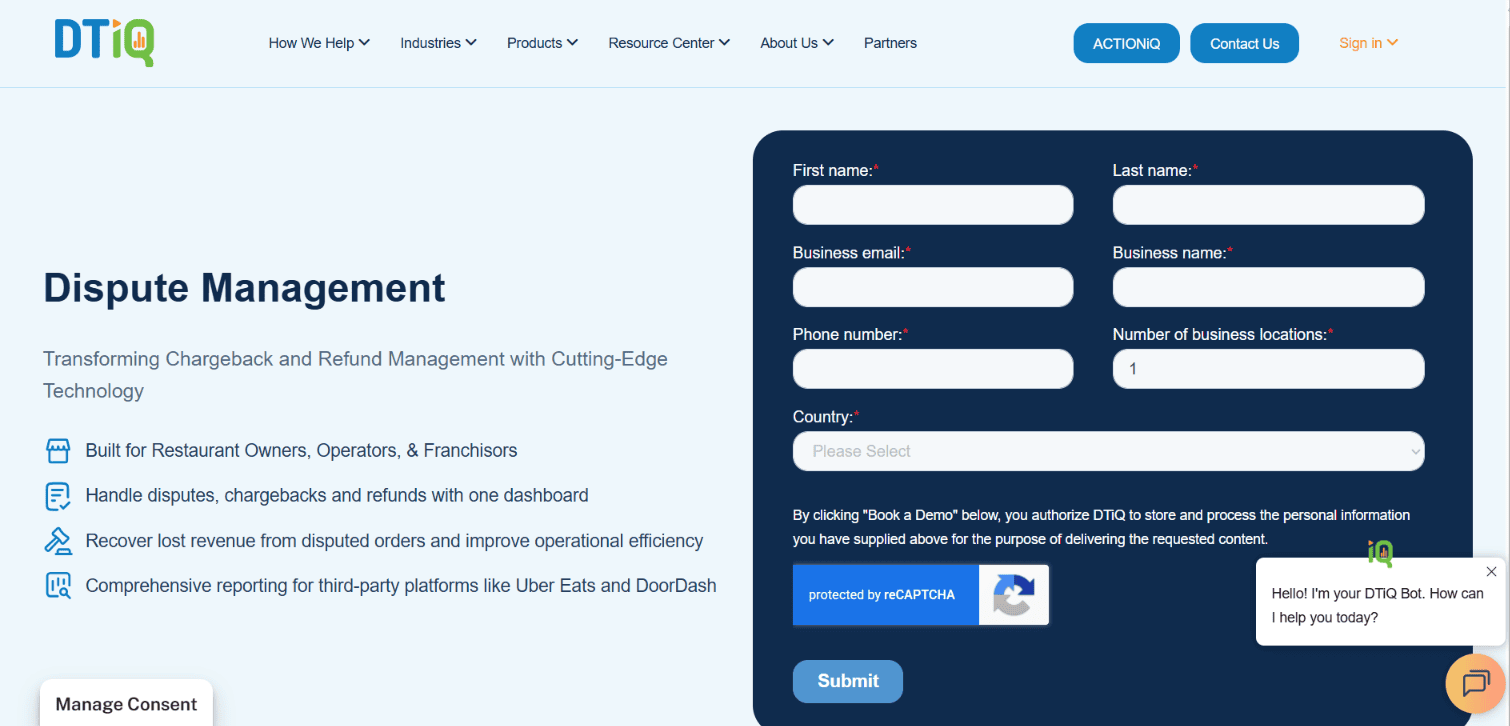 DTiQ Dispute Management